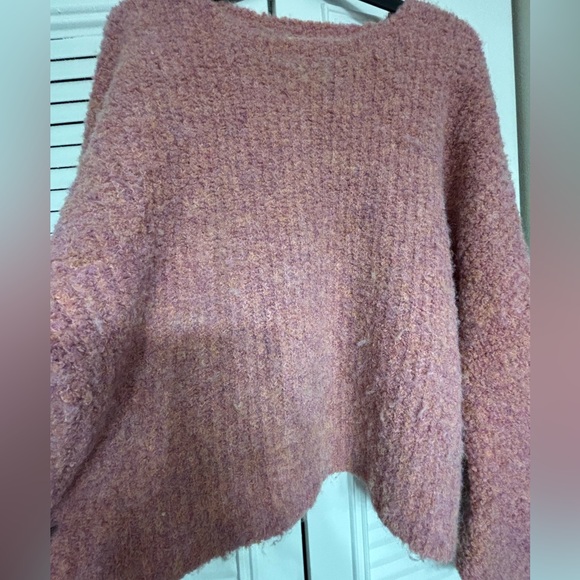 Cozy Pink Crew Neck Sweater - Picture 3 of 6